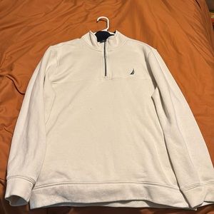 Nautical Half Zip Off White/ Beige